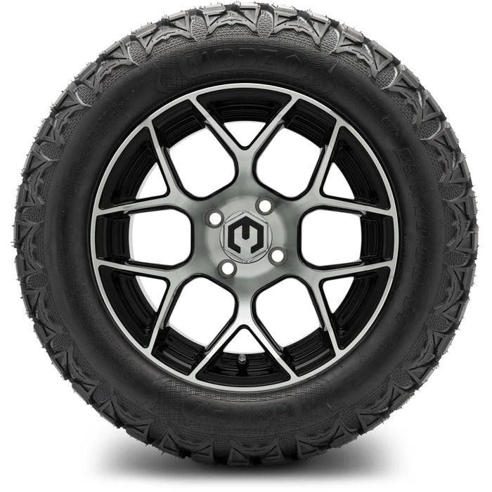 MODZ 14" Renegade Machined Black Wheels & Off-Road Tires Combo