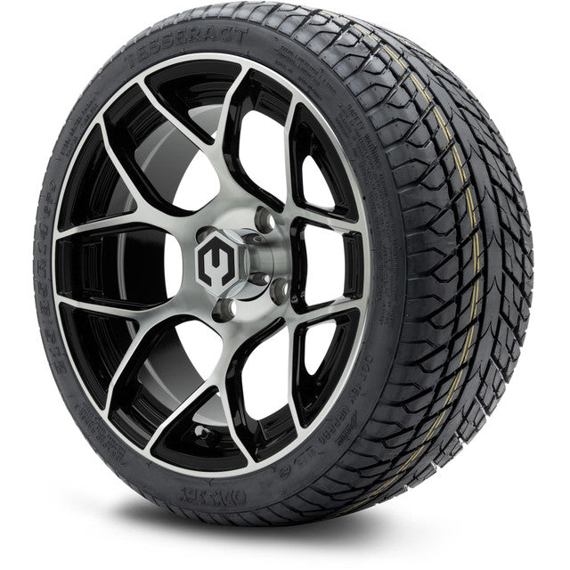 MODZ 14' Renegade Machined Black - Tire and Wheel Combo