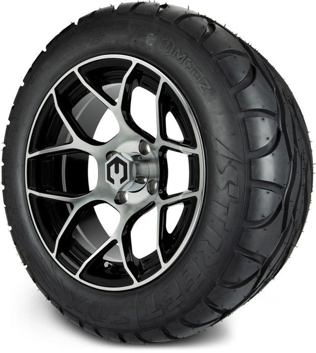 MODZ 14' Renegade Machined Black - Tire and Wheel Combo