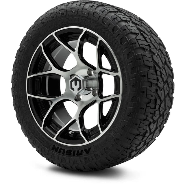 MODZ 14" Renegade Machined Black Wheels & Off-Road Tires Combo