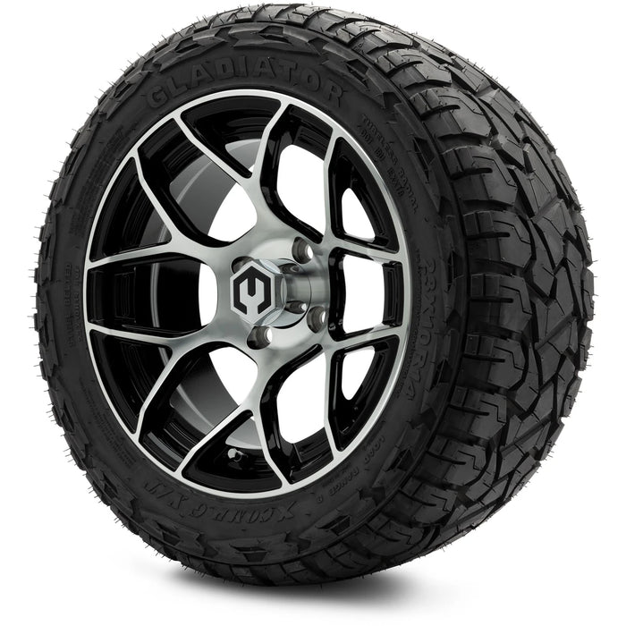 MODZ 14" Renegade Machined Black Wheels & Off-Road Tires Combo