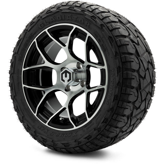 MODZ 14' Renegade Machined Black - Tire and Wheel Combo