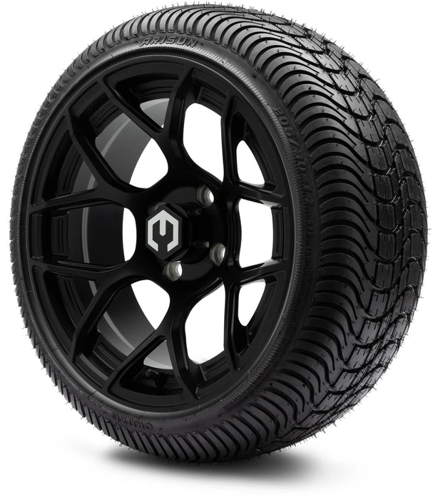 MODZ 14" Renegade Matte Black Wheels & Street Tires Combo