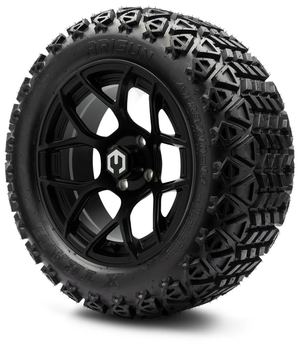 MODZ 14" Renegade Matte Black Wheels & Off-Road Tires Combo
