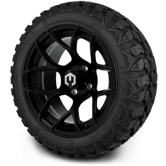 MODZ 14" Renegade Matte Black Wheels & Off-Road Tires Combo