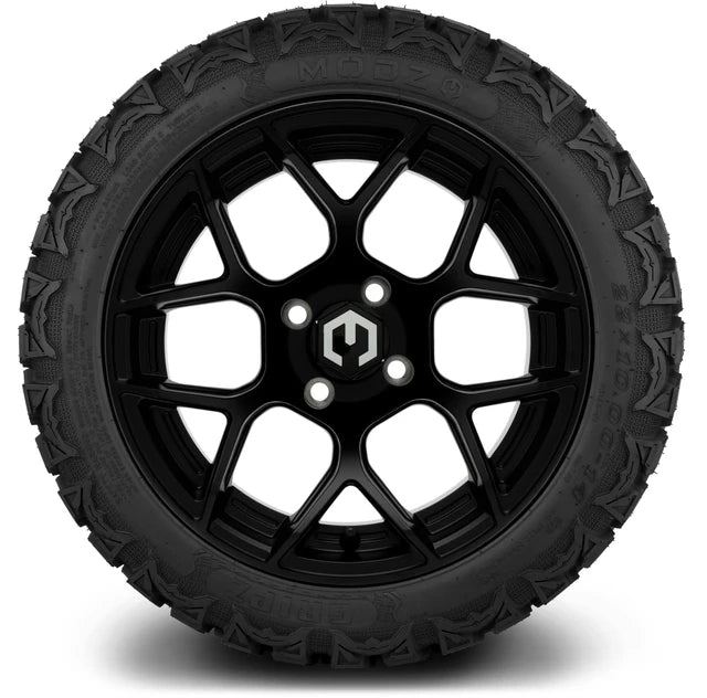 MODZ 14" Renegade Matte Black Wheels & Off-Road Tires Combo