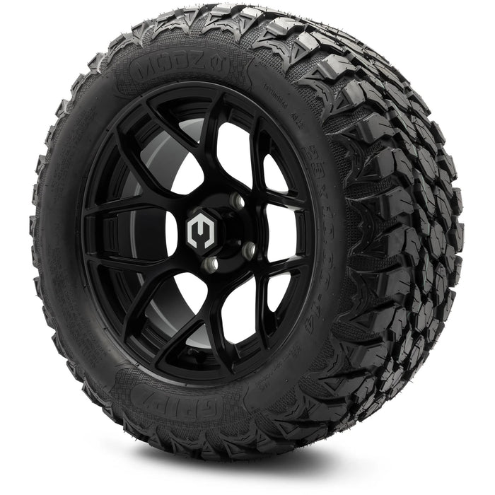 MODZ 14" Renegade Matte Black Wheels & Off-Road Tires Combo