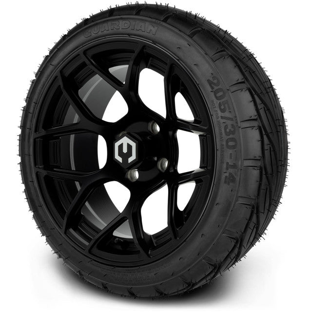 MODZ 14' Renegade Matte Black - Tire and Wheel Combo