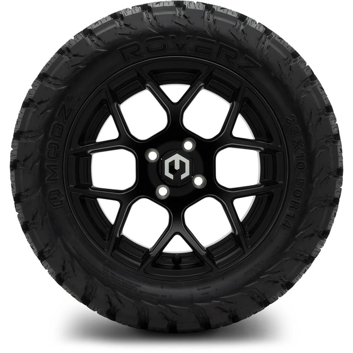 MODZ 14" Renegade Matte Black Wheels & Off-Road Tires Combo