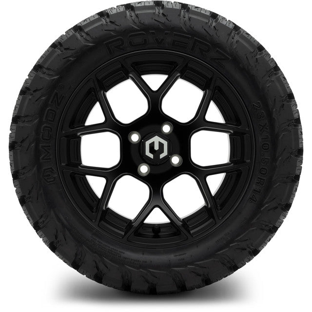 MODZ 14' Renegade Matte Black - Tire and Wheel Combo