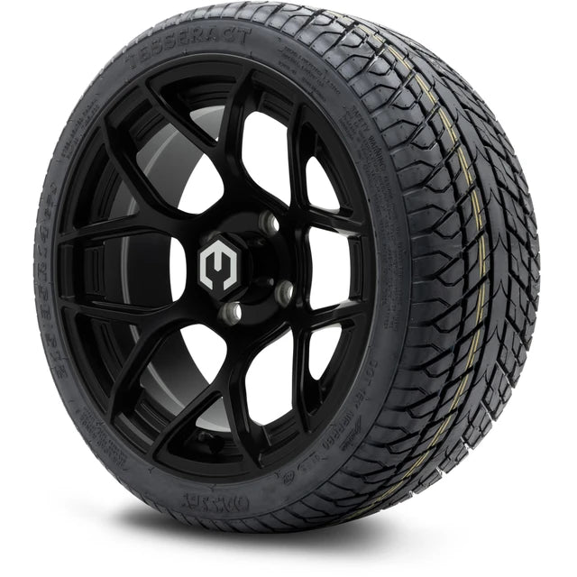 MODZ 14" Renegade Matte Black Wheels & Street Tires Combo