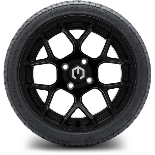 MODZ 14' Renegade Matte Black - Tire and Wheel Combo