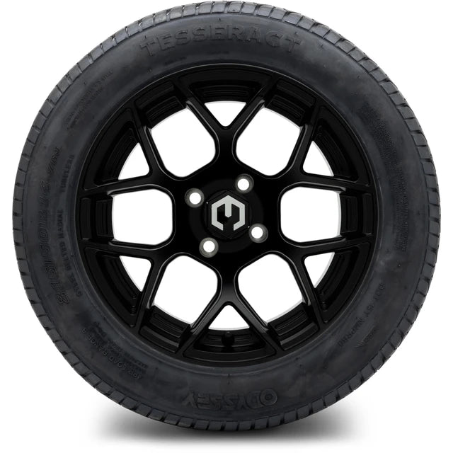 MODZ 14" Renegade Matte Black Wheels & Street Tires Combo