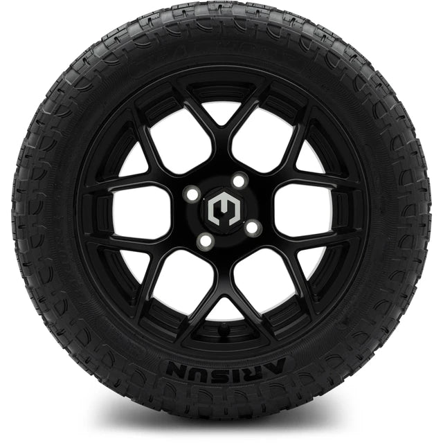 MODZ 14" Renegade Matte Black Wheels & Off-Road Tires Combo