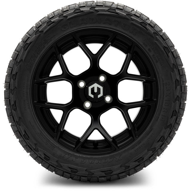 MODZ 14' Renegade Matte Black - Tire and Wheel Combo