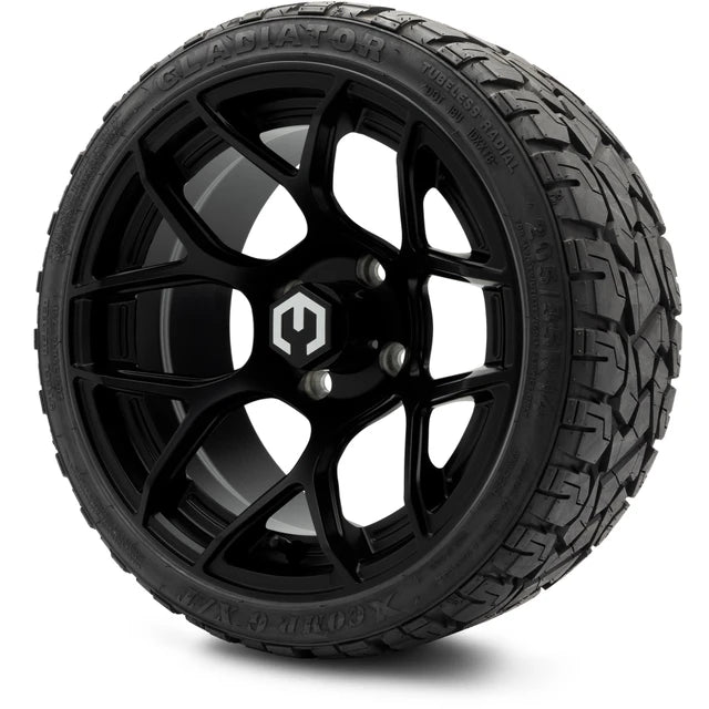 MODZ 14" Renegade Matte Black Wheels & Off-Road Tires Combo