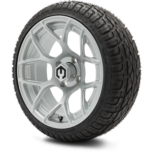 MODZ 14" Renegade Silver Wheels & Street Tires Combo