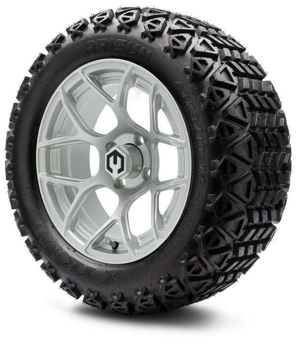 MODZ 14' Renegade Silver - Tire and Wheel Combo