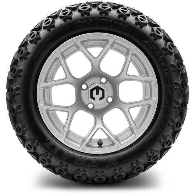 MODZ 14' Renegade Silver - Tire and Wheel Combo