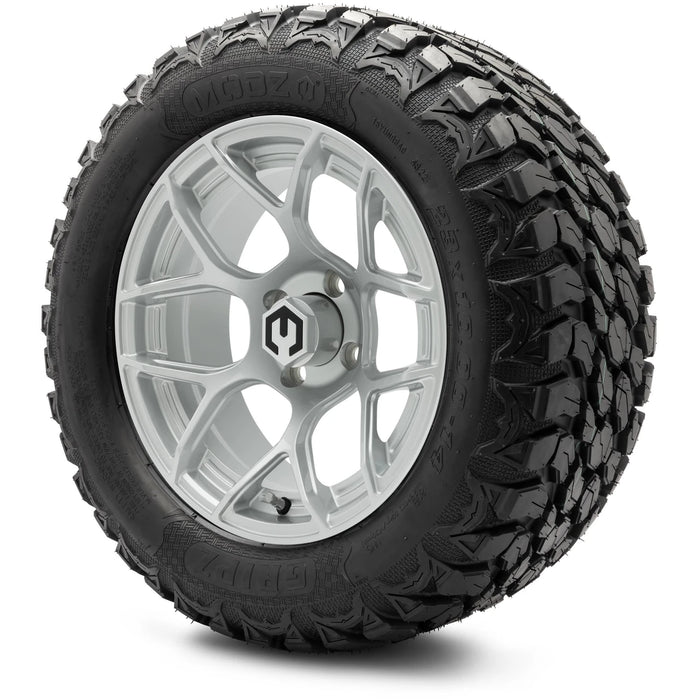 MODZ 14" Renegade Silver Wheels & Off-Road Tires Combo