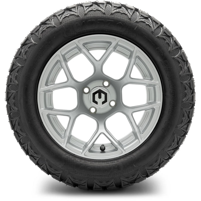 MODZ 14" Renegade Silver Wheels & Off-Road Tires Combo