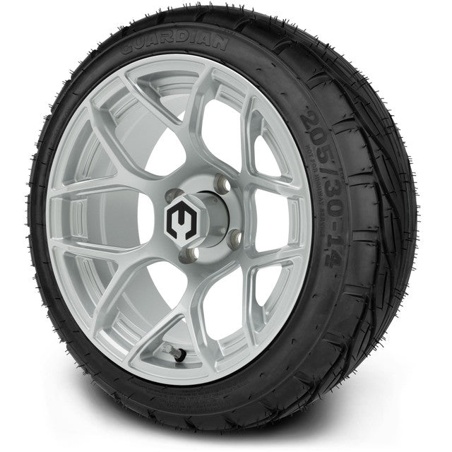 MODZ 14' Renegade Silver - Tire and Wheel Combo