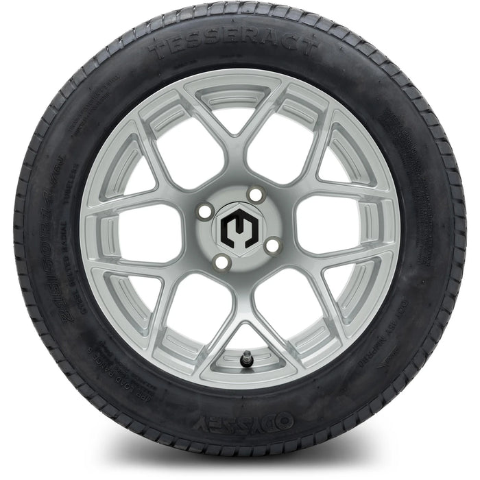 MODZ 14" Renegade Silver Wheels & Street Tires Combo