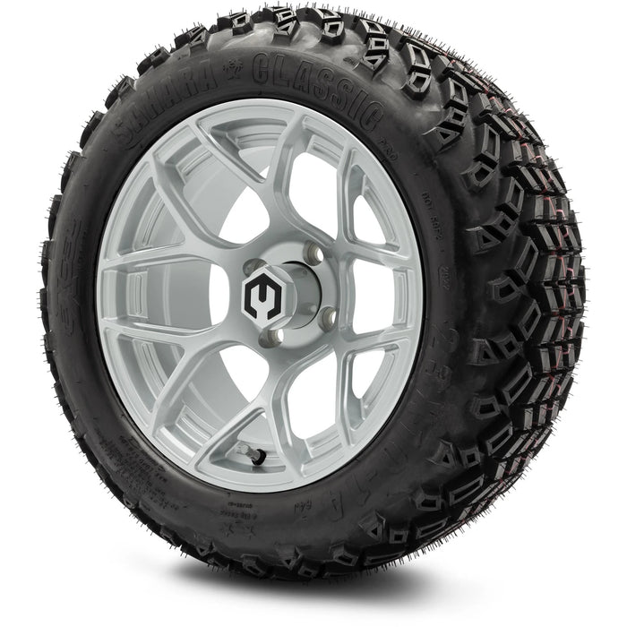 MODZ 14" Renegade Silver Wheels & Off-Road Tires Combo