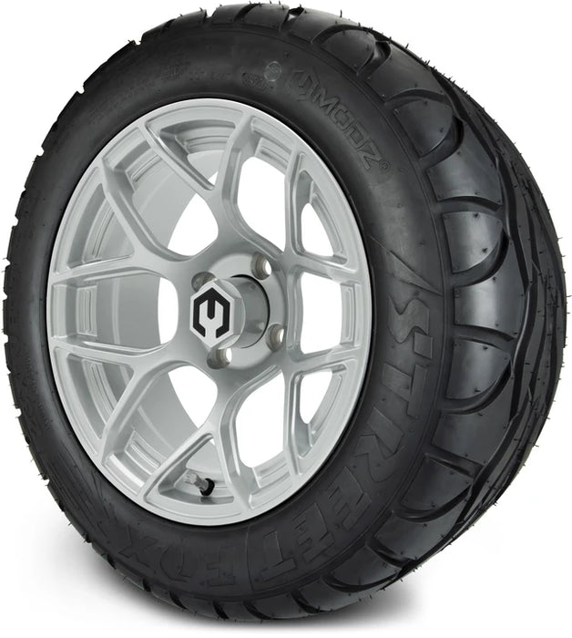 MODZ 14" Renegade Silver Wheels & Street Tires Combo