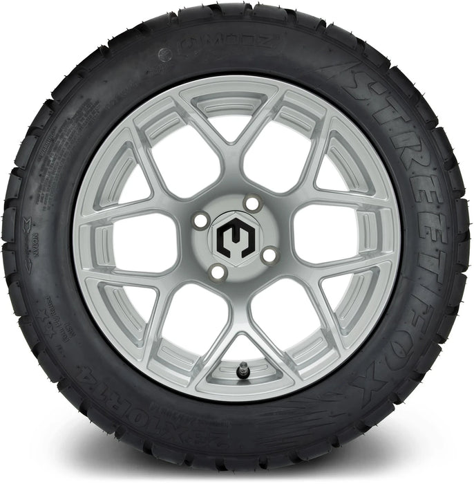 MODZ 14" Renegade Silver Wheels & Street Tires Combo