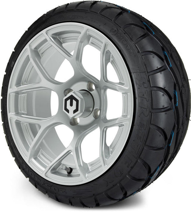 MODZ 14' Renegade Silver - Tire and Wheel Combo