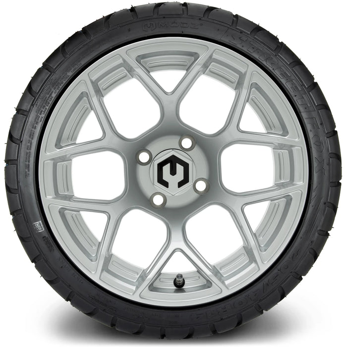 MODZ 14" Renegade Silver Wheels & Street Tires Combo