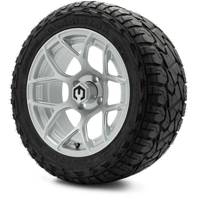 MODZ 14" Renegade Silver Wheels & Off-Road Tires Combo