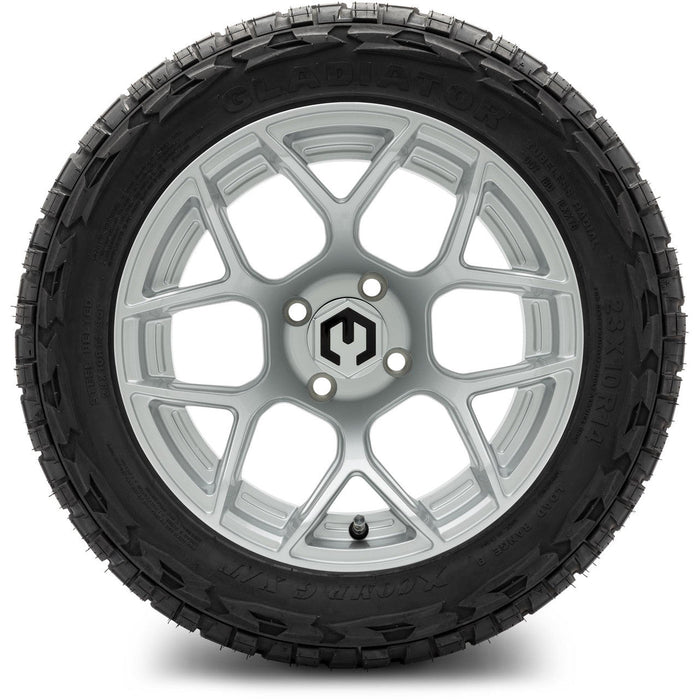 MODZ 14' Renegade Silver - Tire and Wheel Combo