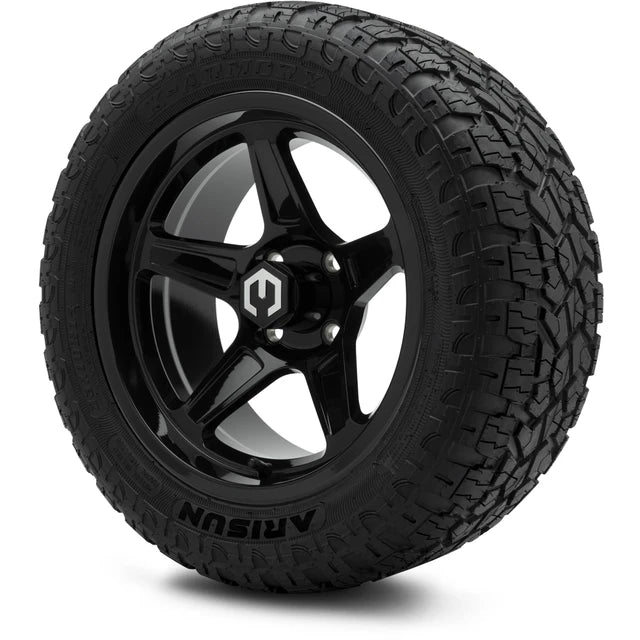 MODZ 14" Drift Glossy Black Wheels & Off-Road Tires Combo
