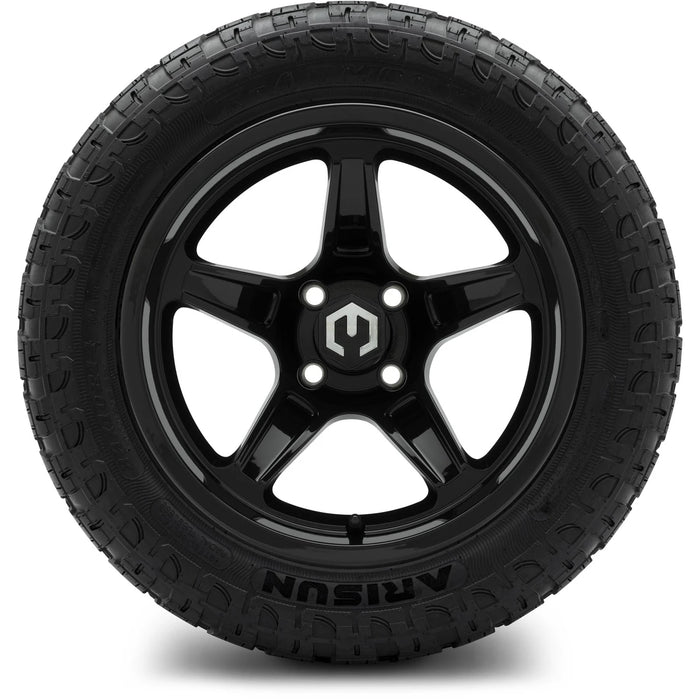 MODZ 14" Drift Glossy Black Wheels & Off-Road Tires Combo