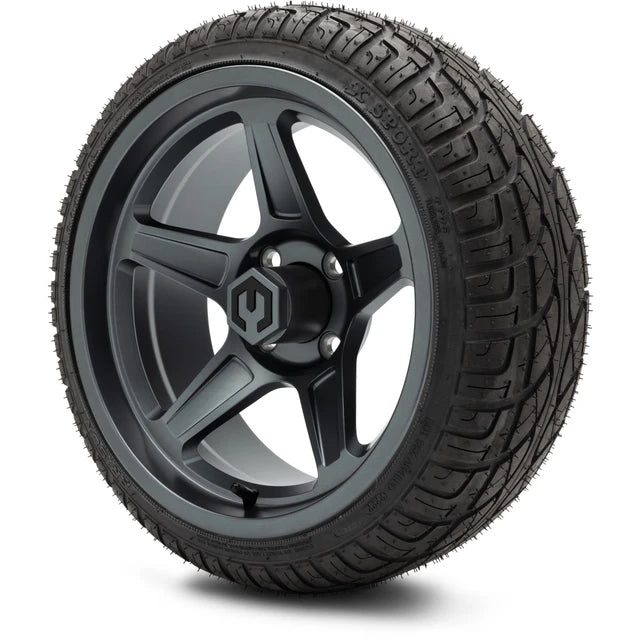 MODZ 14" Drift Gunmetal Wheels & Street Tires Combo