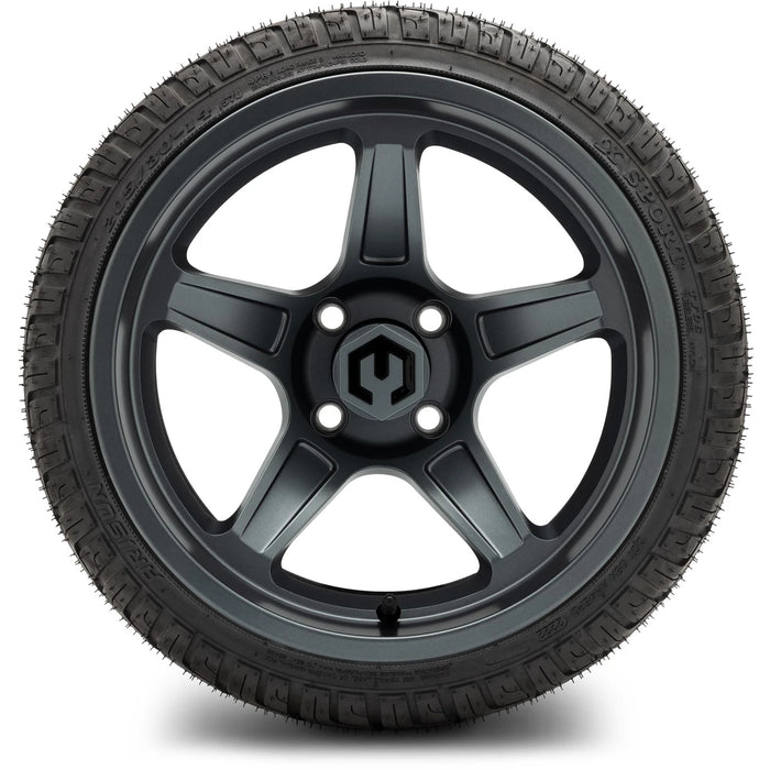 MODZ 14" Drift Gunmetal Wheels & Street Tires Combo