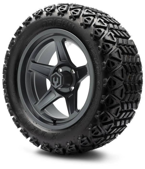 MODZ 14" Drift Gunmetal Wheels & Off-Road Tires Combo