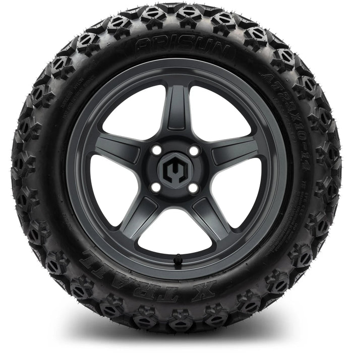 MODZ 14" Drift Gunmetal Wheels & Off-Road Tires Combo