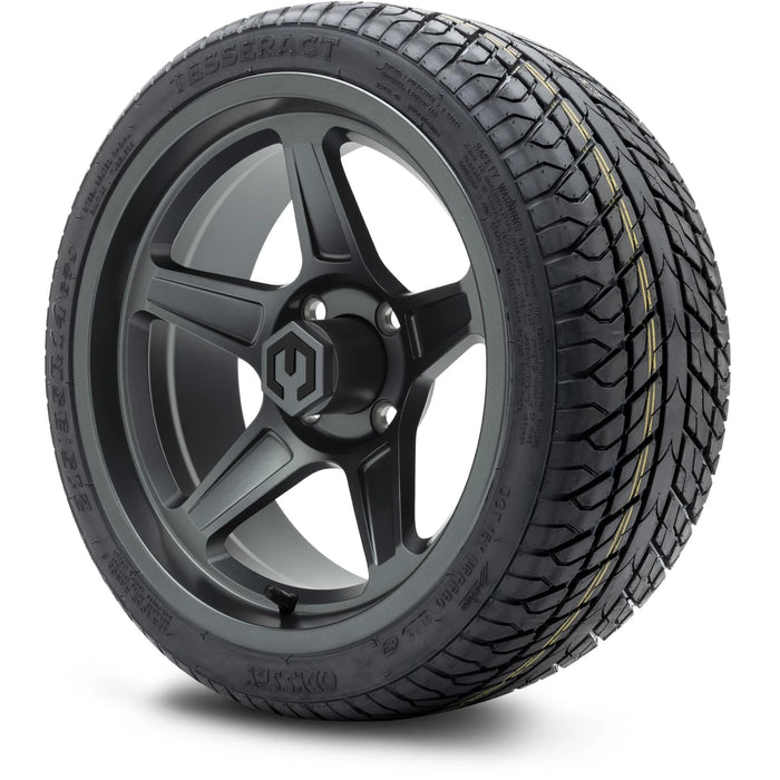 MODZ 14" Drift Gunmetal Wheels & Street Tires Combo