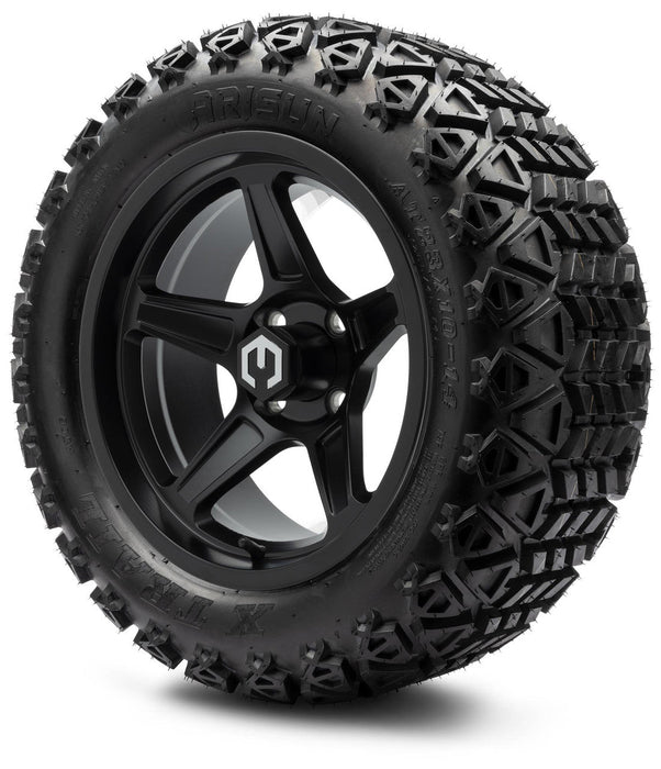 MODZ 14' Drift Matte Black - Tire and Wheel Combo