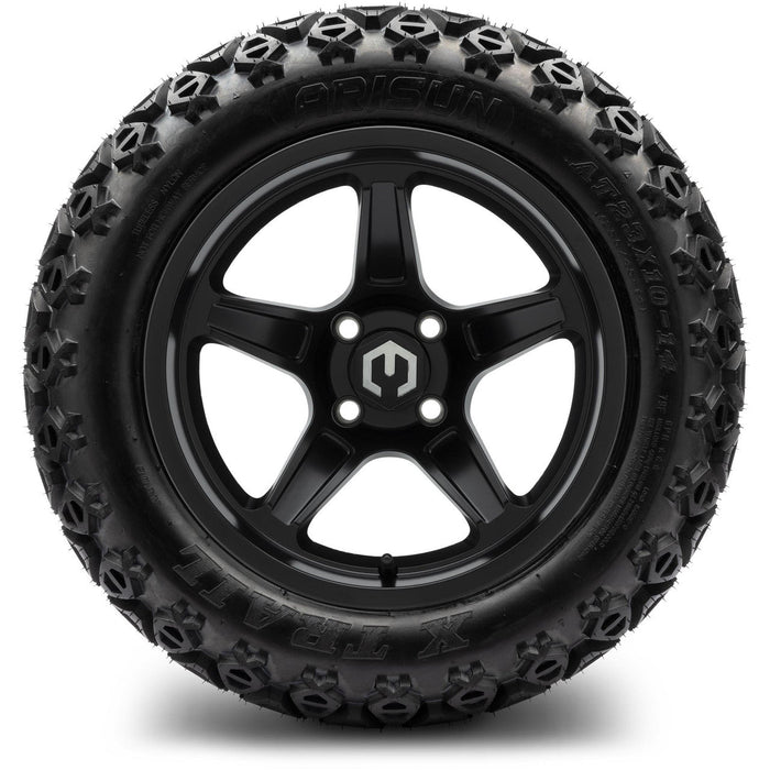 MODZ 14' Drift Matte Black - Tire and Wheel Combo