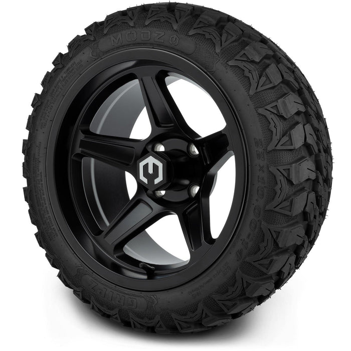 MODZ 14' Drift Matte Black - Tire and Wheel Combo