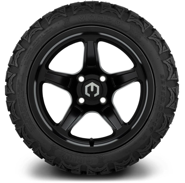 MODZ 14" Drift Matte Black Wheels & Off-Road Tires Combo