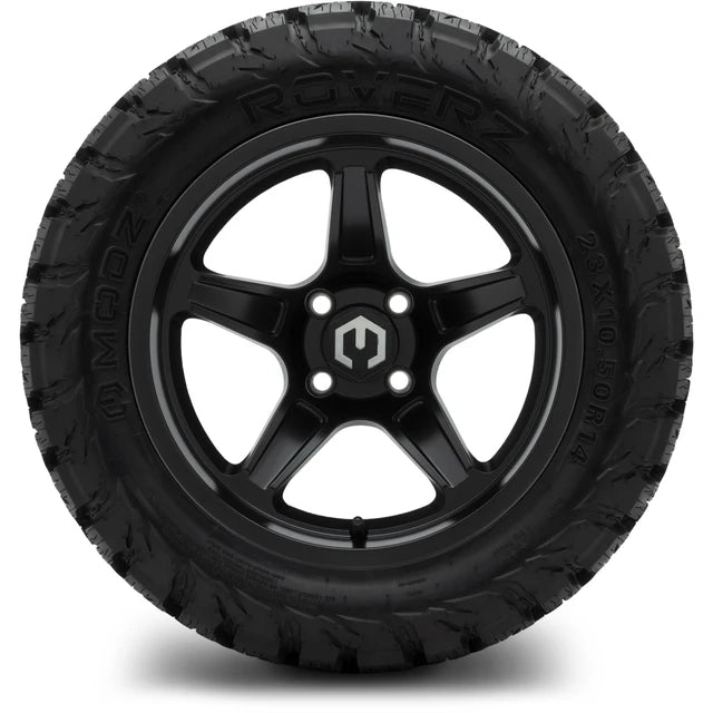MODZ 14" Drift Matte Black Wheels & Off-Road Tires Combo
