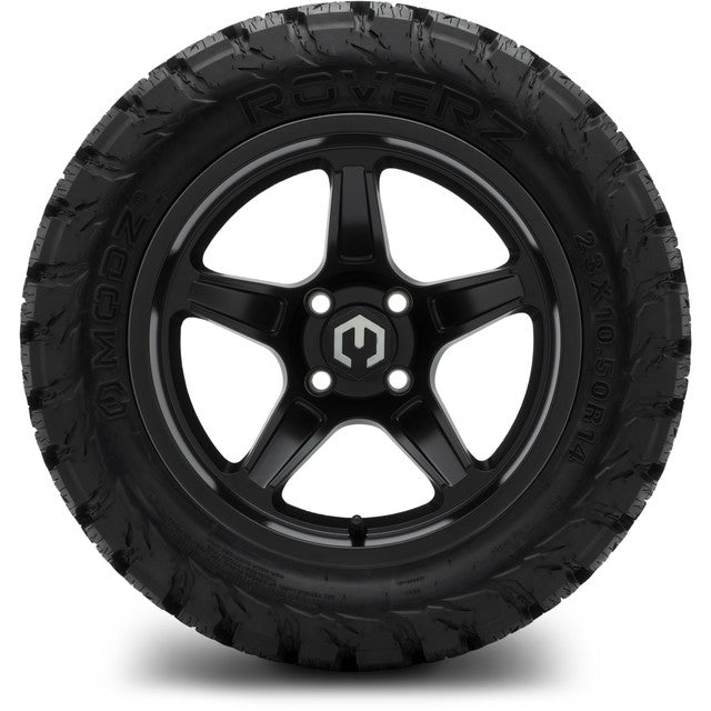MODZ 14' Drift Matte Black - Tire and Wheel Combo