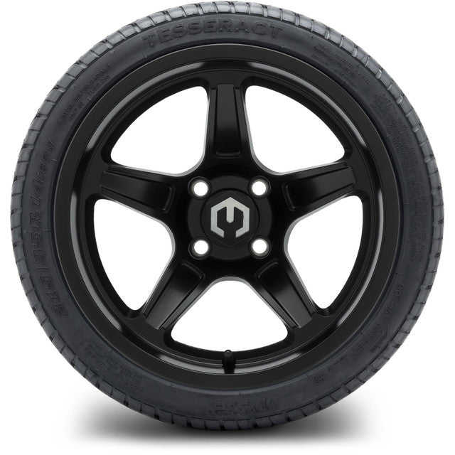 MODZ 14' Drift Matte Black - Tire and Wheel Combo