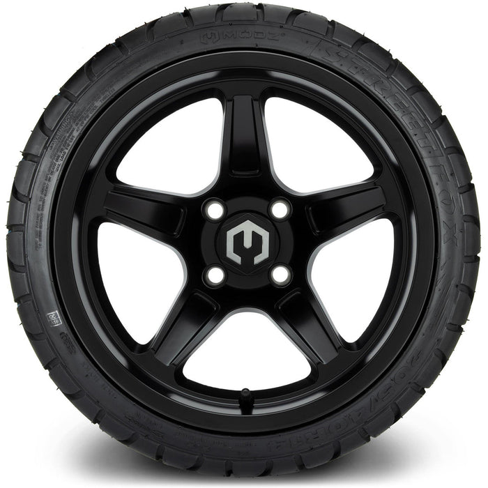 MODZ 14' Drift Matte Black - Tire and Wheel Combo