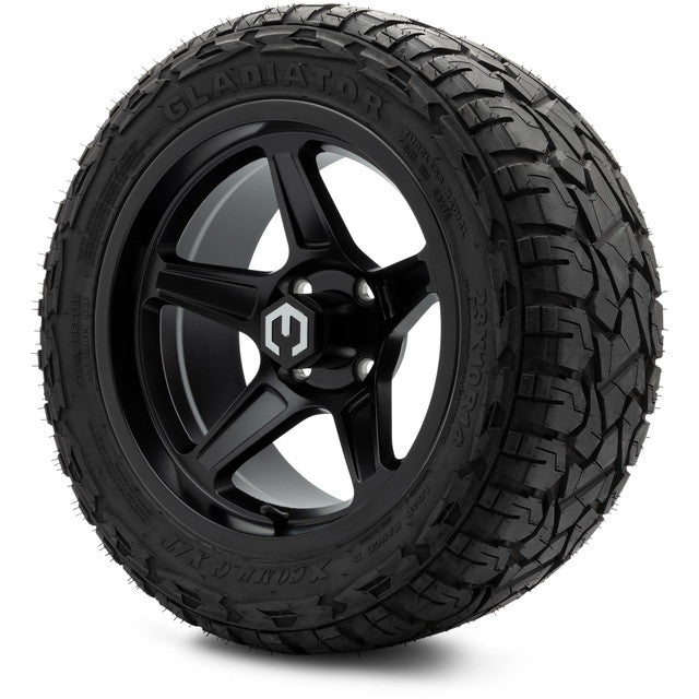MODZ 14' Drift Matte Black - Tire and Wheel Combo